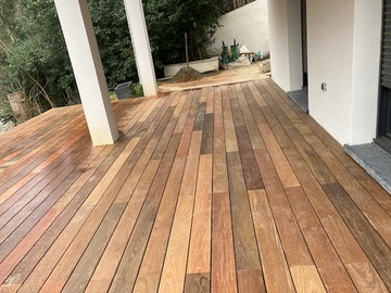 terrasse en bois exotique